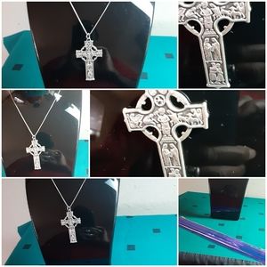 Sterling cross and chain